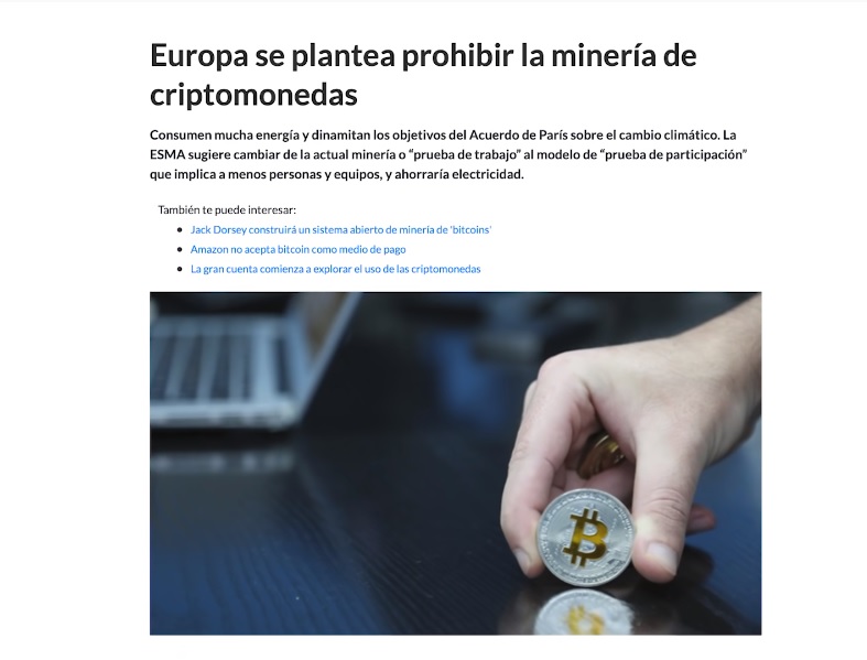 Bitcoin-medio ambiente-minería