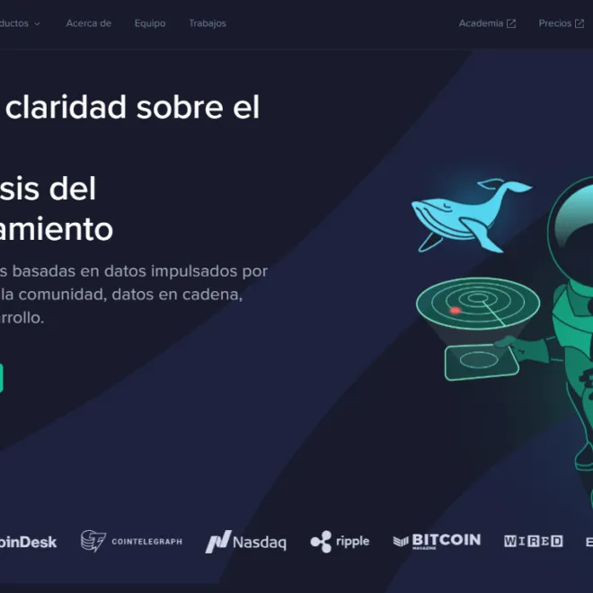 Análisis de comportamiento del mercado de criptomonedas con Santiment