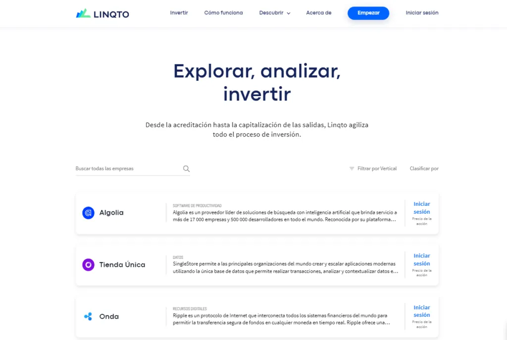 Invierte con Linqto