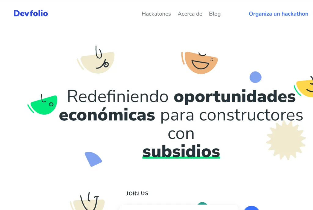 Plataforma para Hackathons y Proyectos Colaborativos Devfolio.co